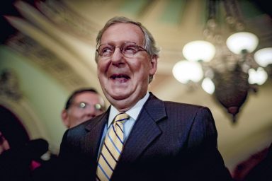 Mitch McConnell, laughing, Senate