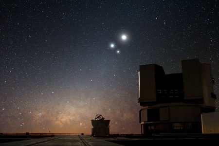 astronomy, planets, celestial conjunction