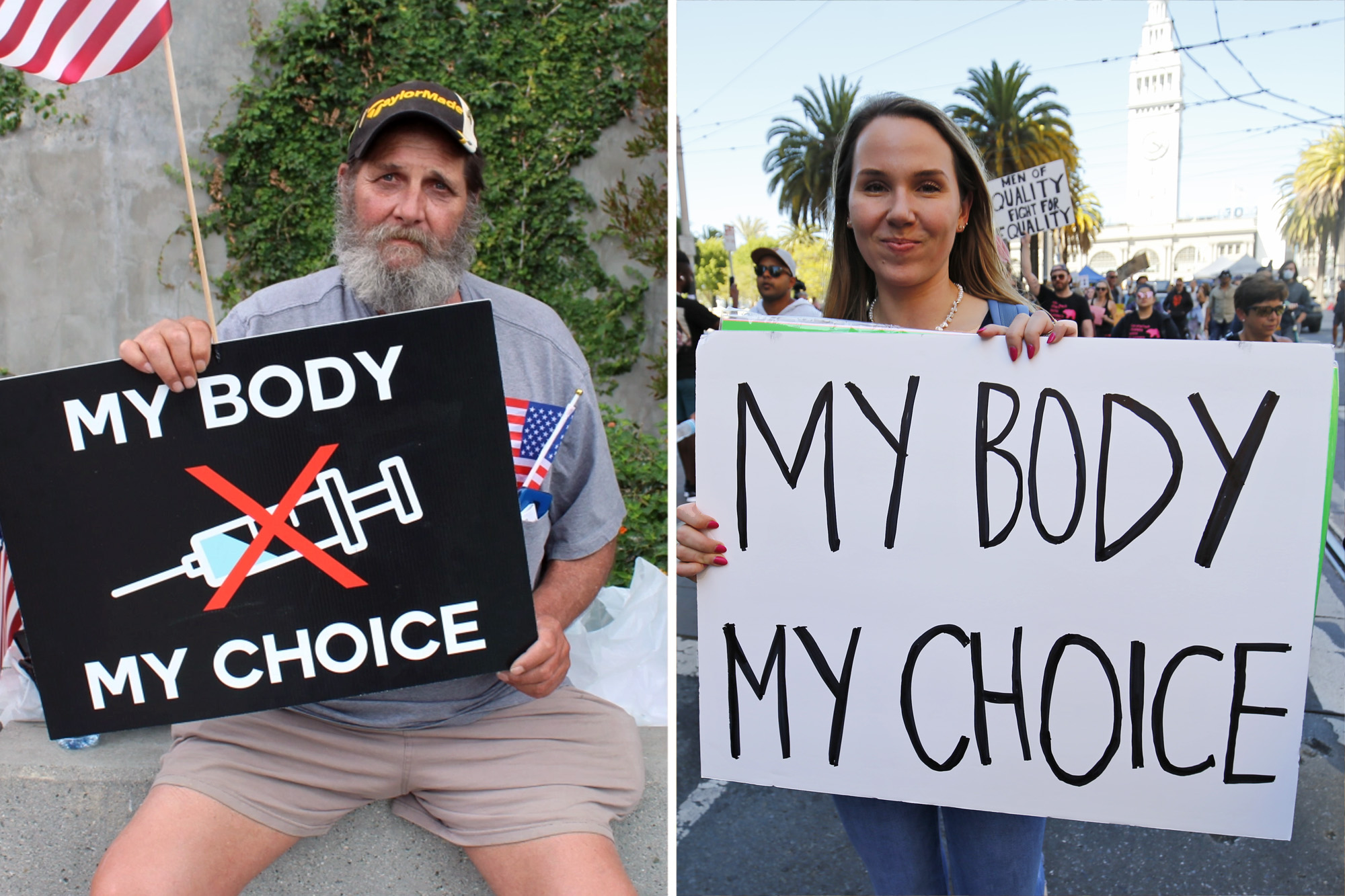 ‘My Body, My Choice’: How Vaccine Foes Co-opted the Abortion Rallying Cry