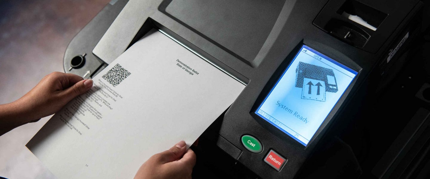 Georgia, ballot scanning device