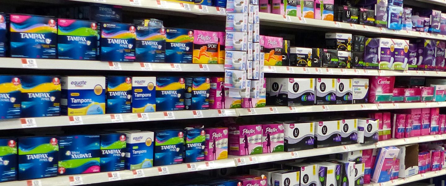 Feminine hygiene, products, Walmart