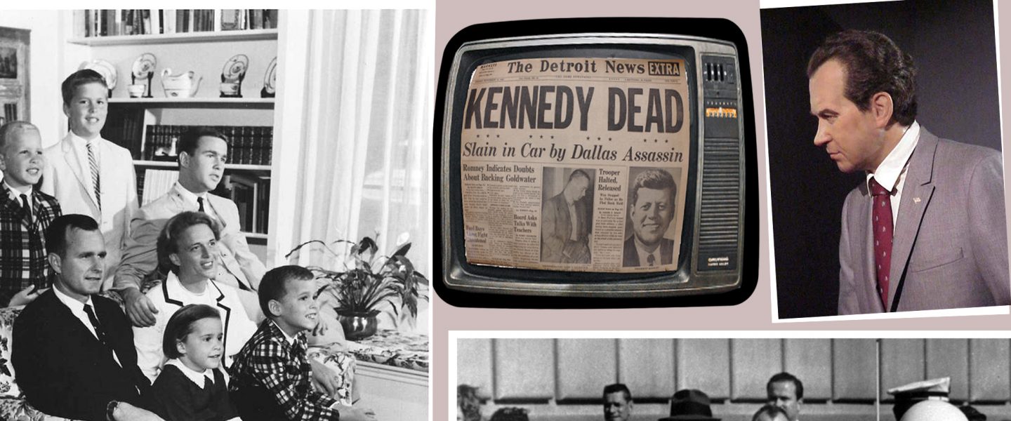 Collage, The Bush Family, JFK, News