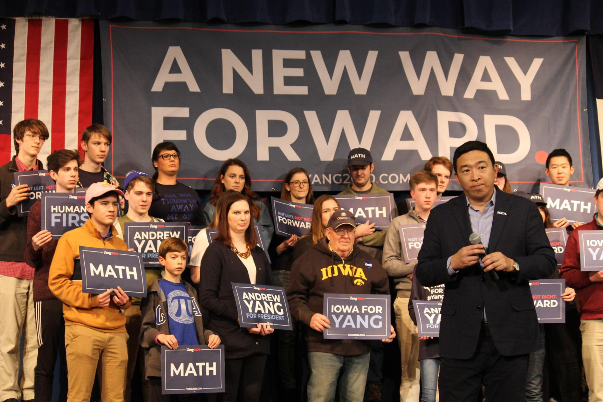 Andrew Yang, Forward supporters.