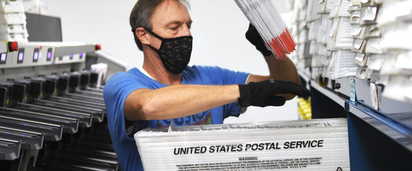 Sorting, mail-in ballots, Florida