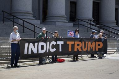 Indict Trump, protest, New York