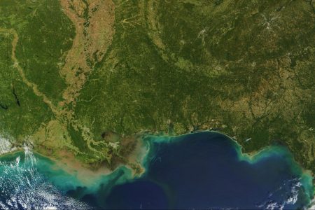 Mississippi delta, space