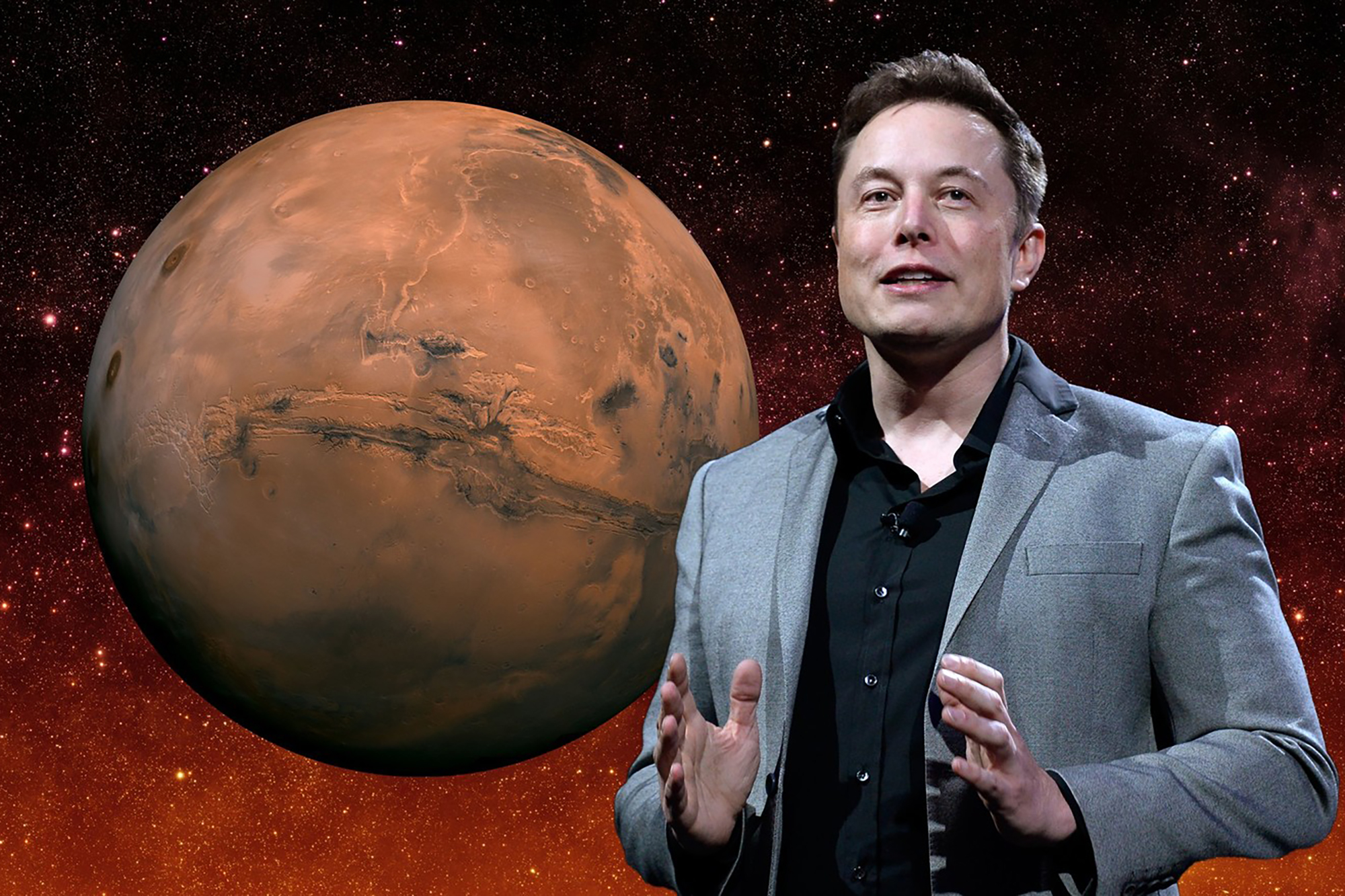 Elon Musk, Mars, space