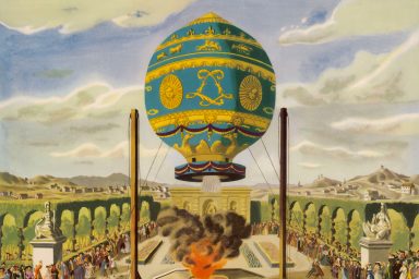Montgolfier, hot air balloon, Paris