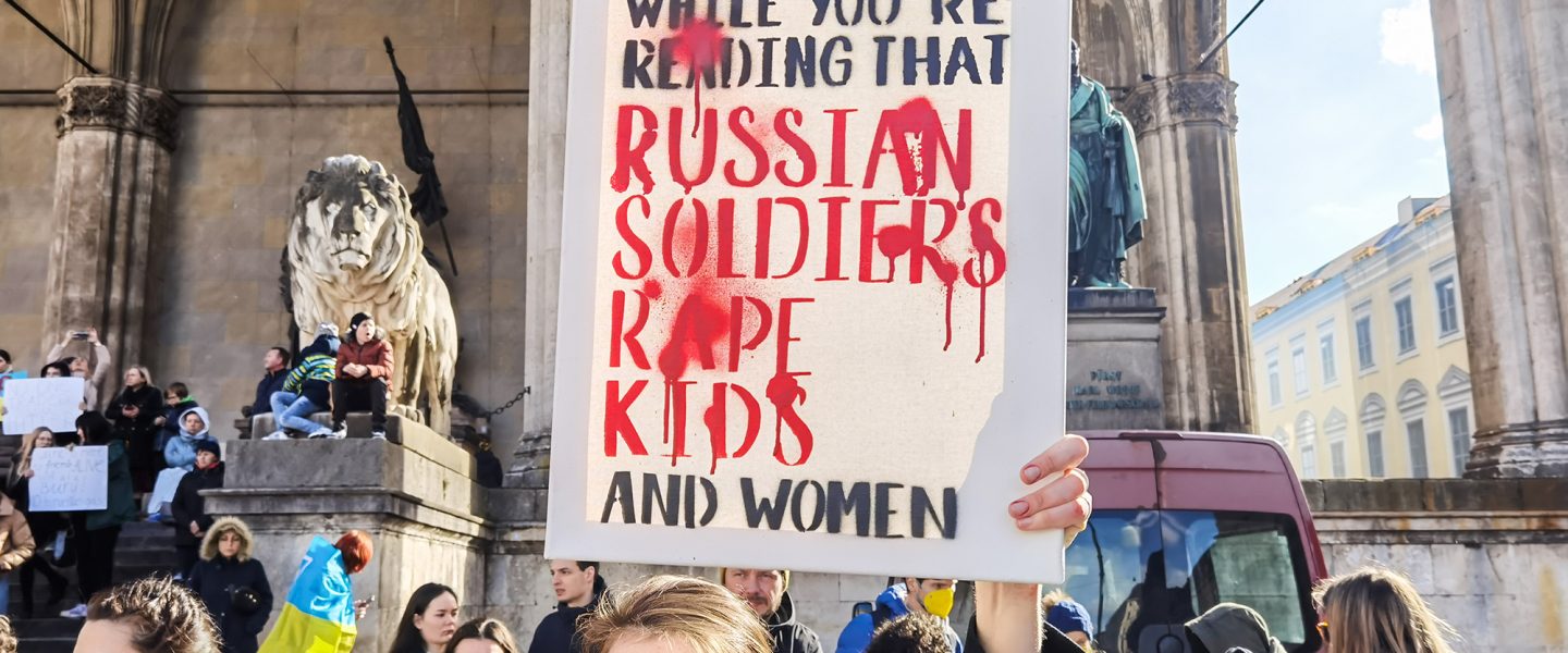 Demonstrators, Munich, sexual violence