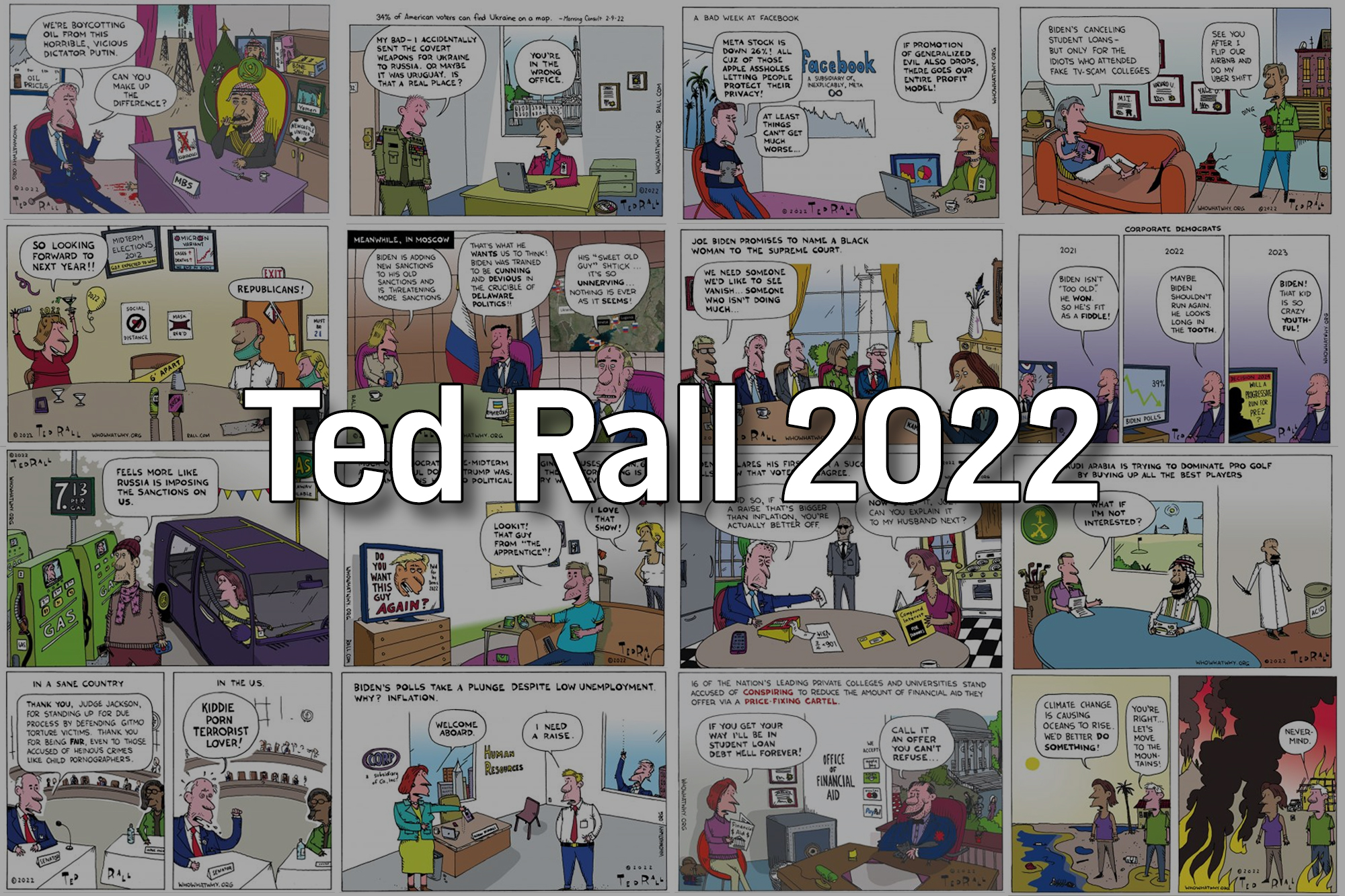 Ted Rall, political cartoons