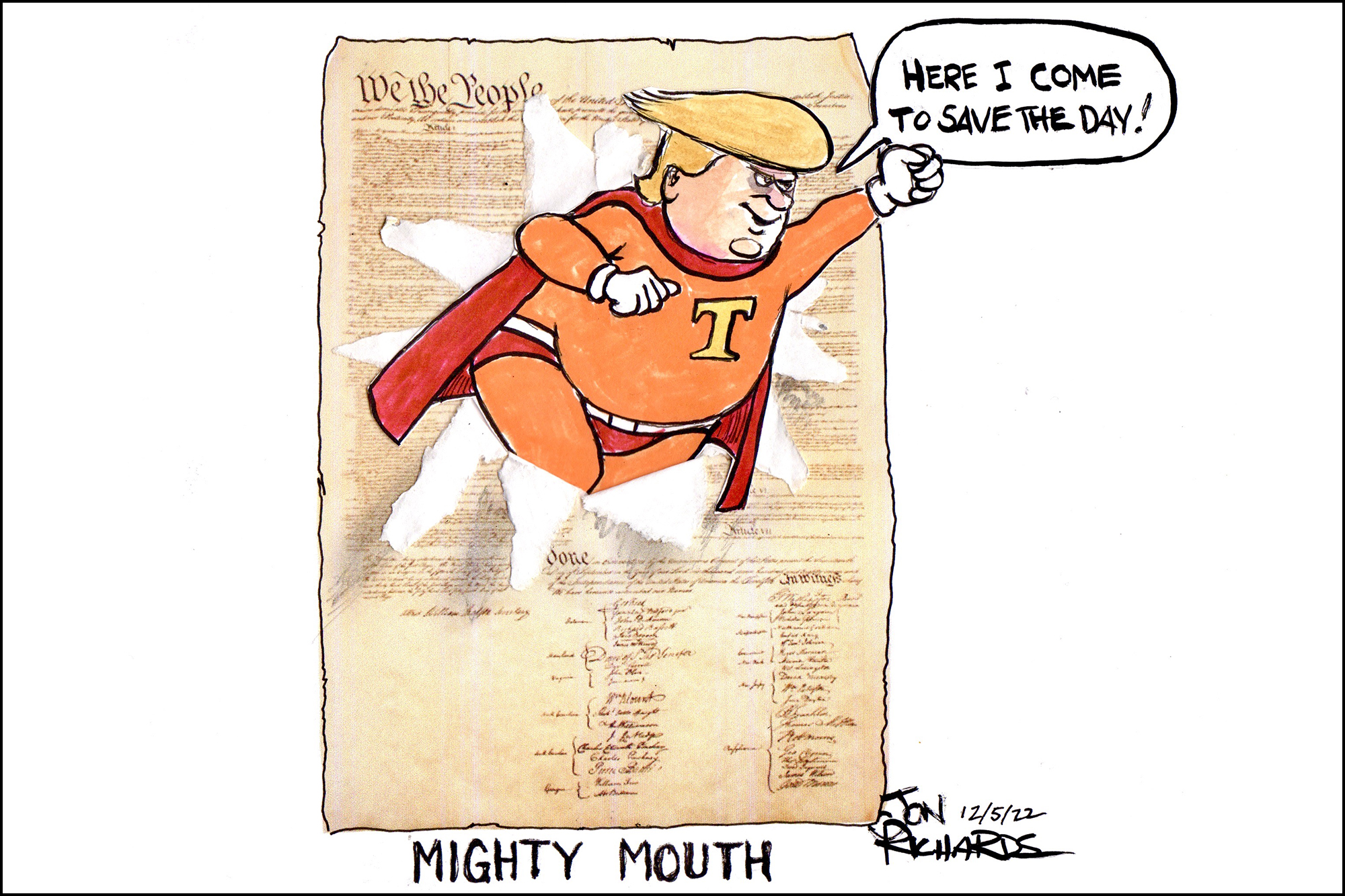 Donald Trump, Constitution, Might Mouth