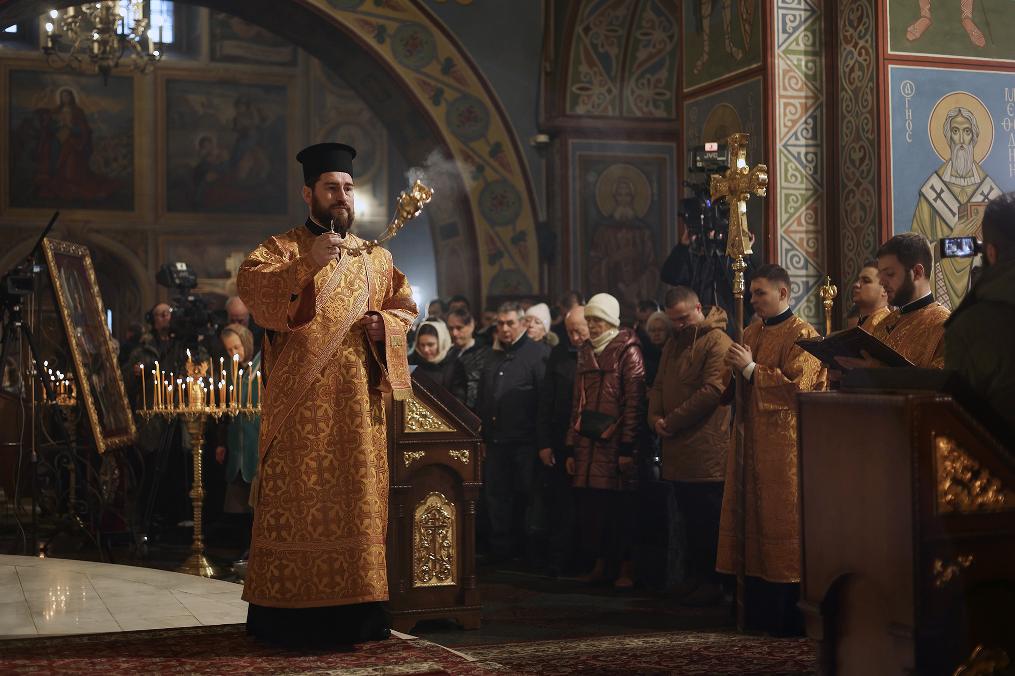 Ukraine, Christmas, Priest, Censing