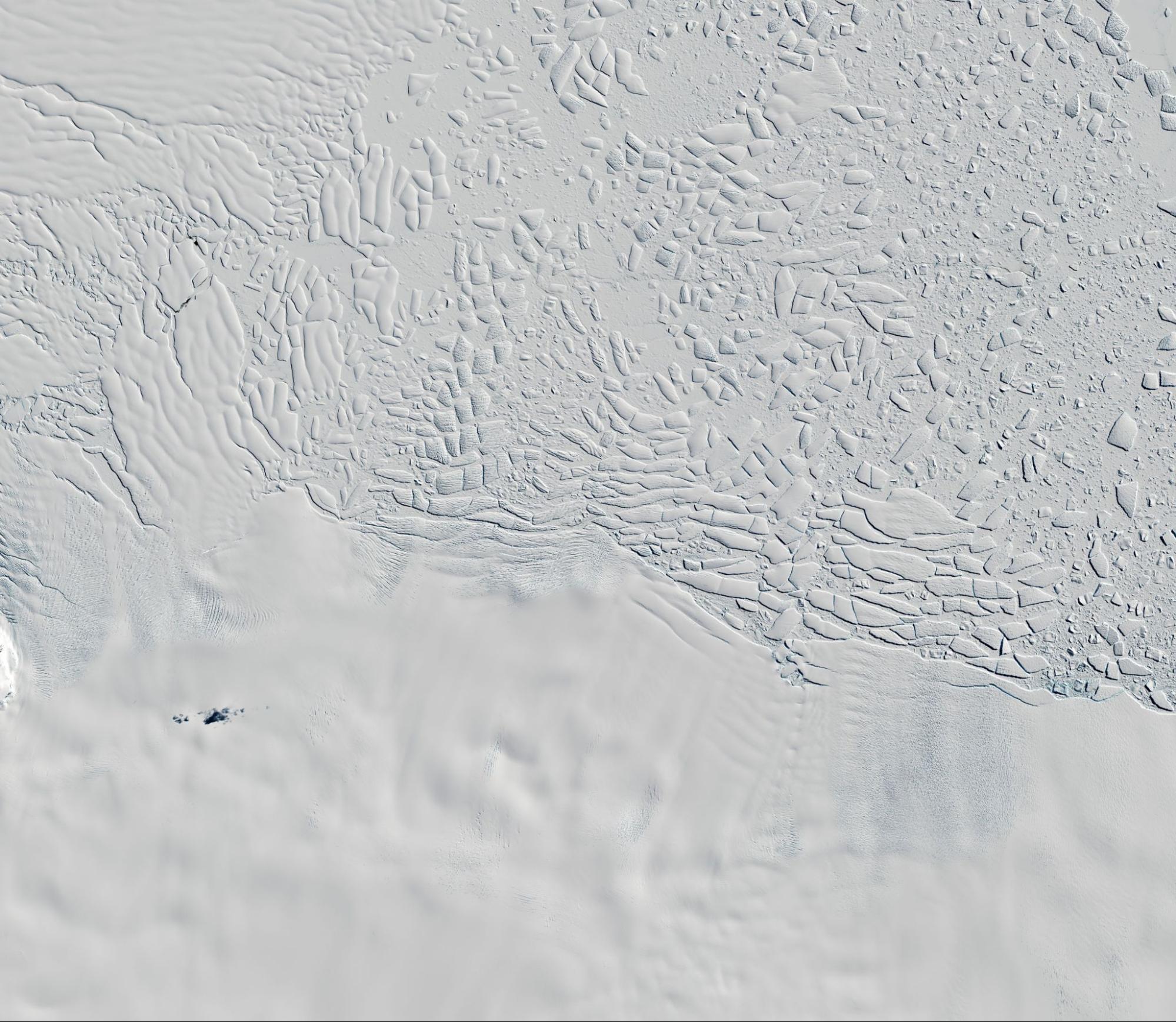 Thwaites Glacier, Copernicus Sentinel-2 