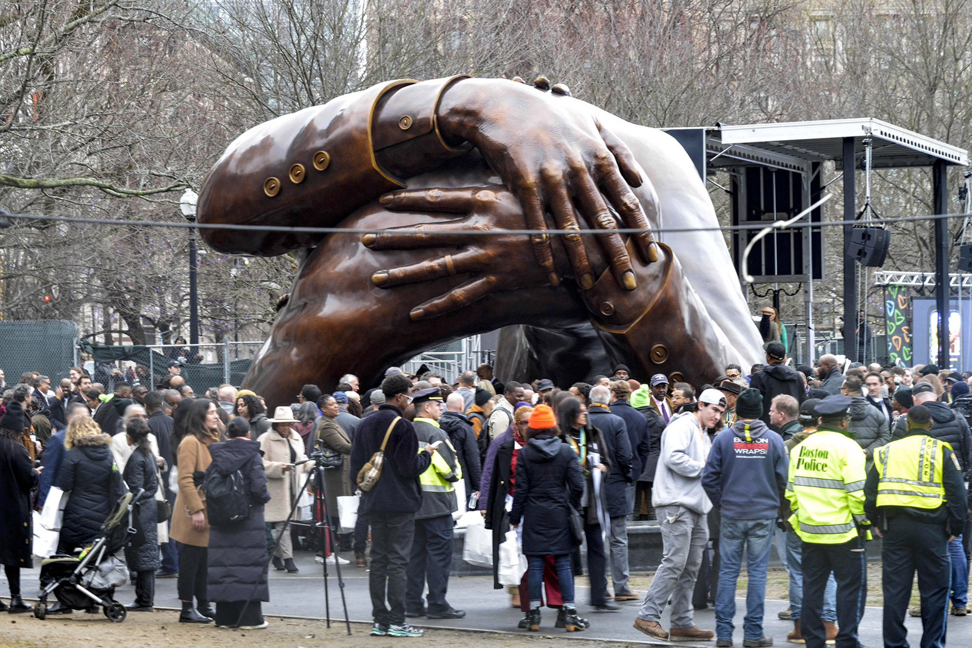The Embrace, Boston Common, MLK