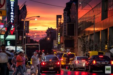 Sunset in Manhattan