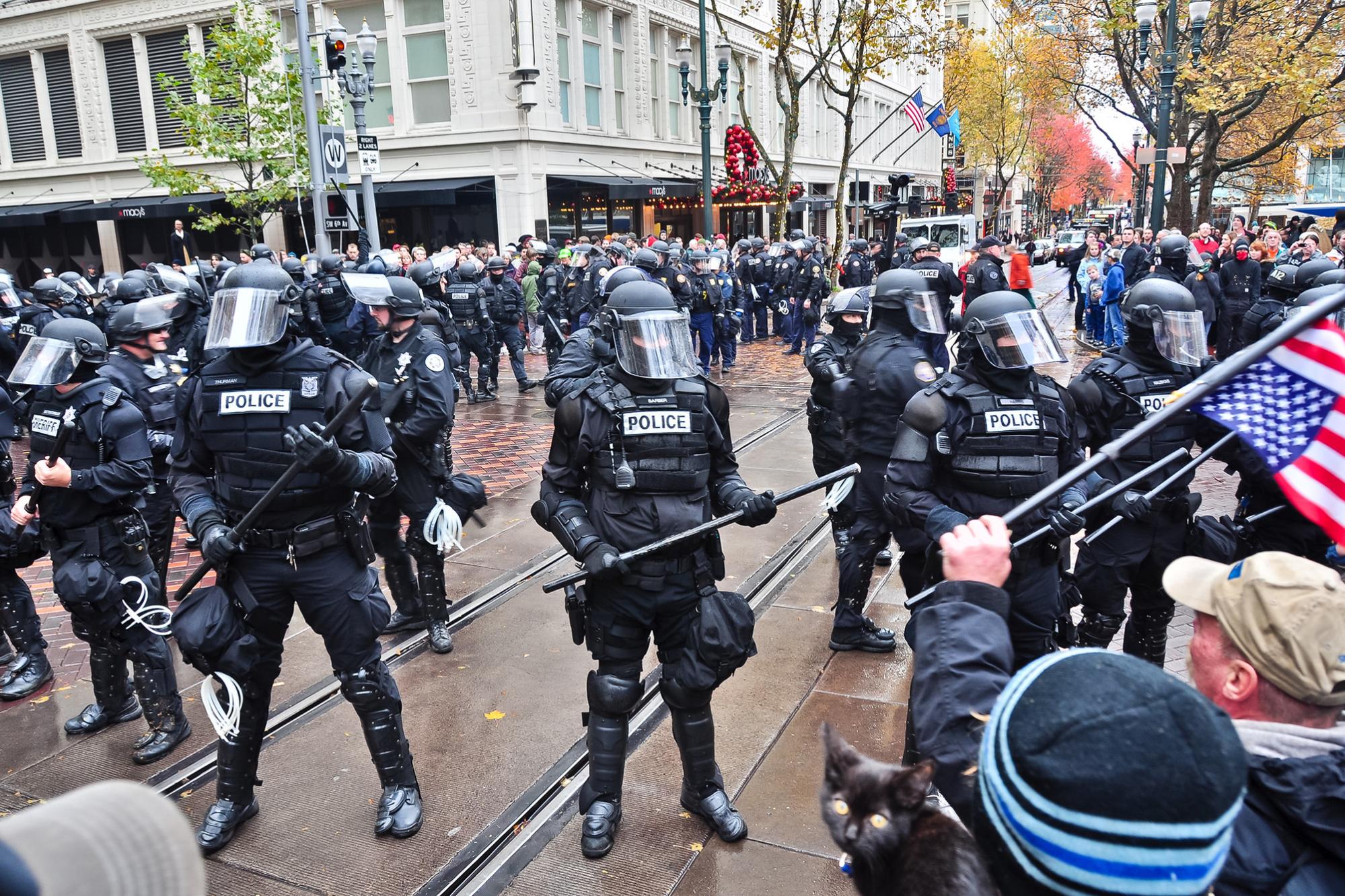 Portland, police, Occupy, protest