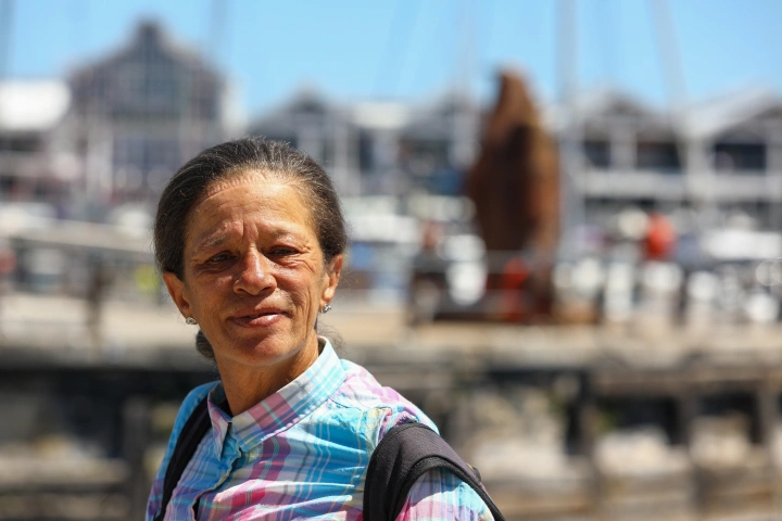 Caron Hopkins, homeless, Cape Town