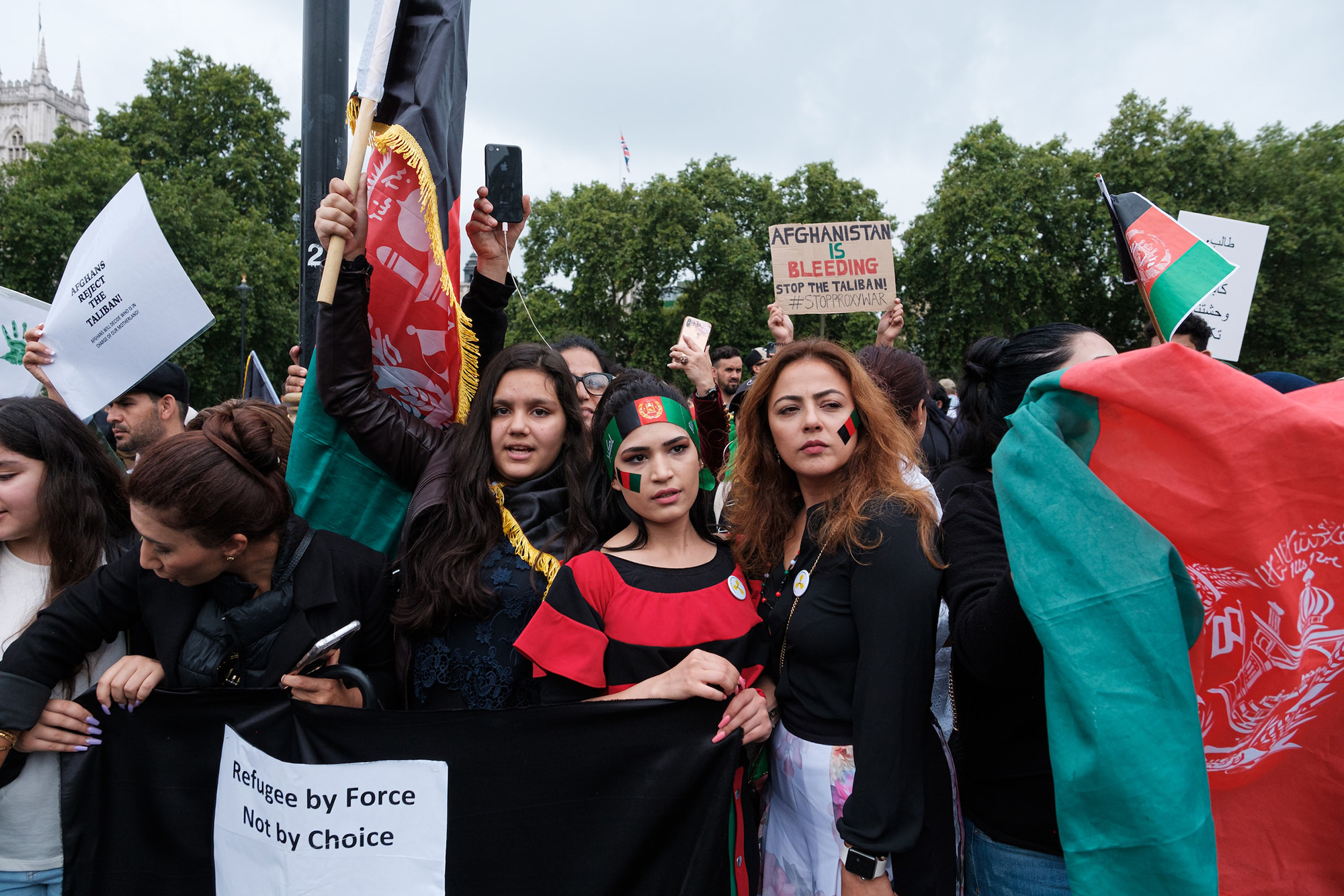 exile, Afghan women, protest, Taliban