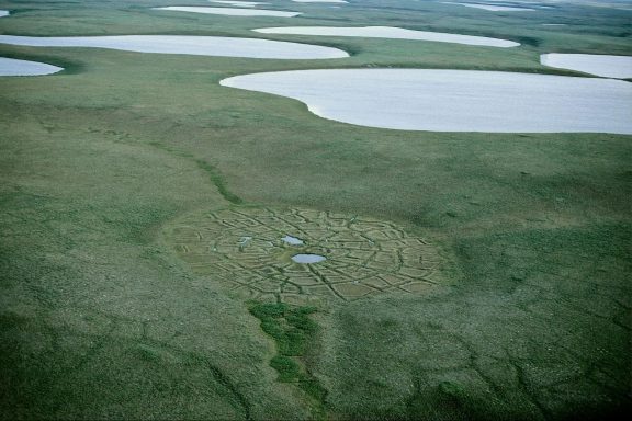 Mackenzie delta, Canada, permafrost