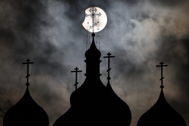 Moon, Moscow, eclipse