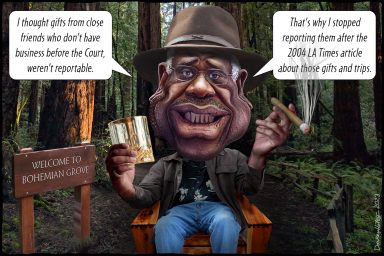 Clarence Thomas, Bohemian Grove, gifts,