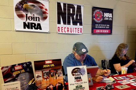NRA recruiter, gun show