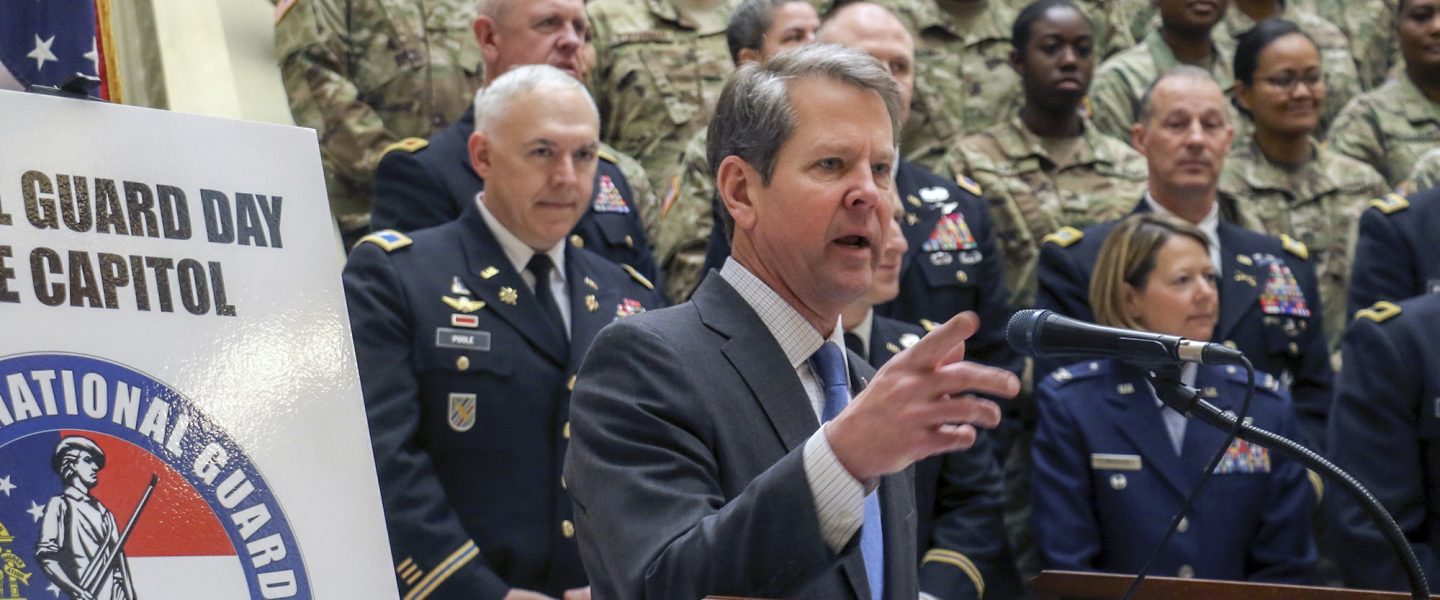 Brian Kemp, National Guard