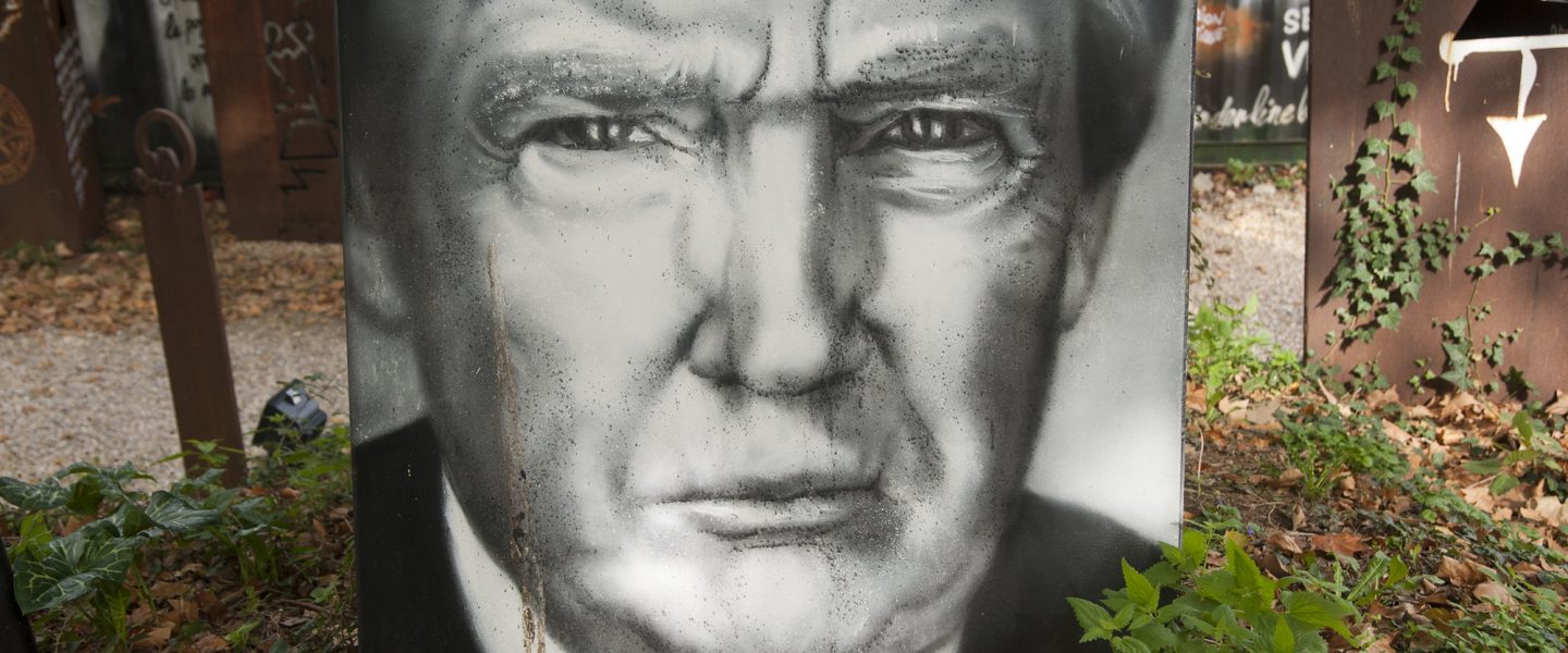 Donald Trump, painted portrait