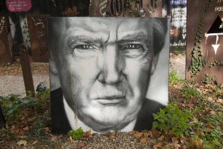 Donald Trump, painted portrait