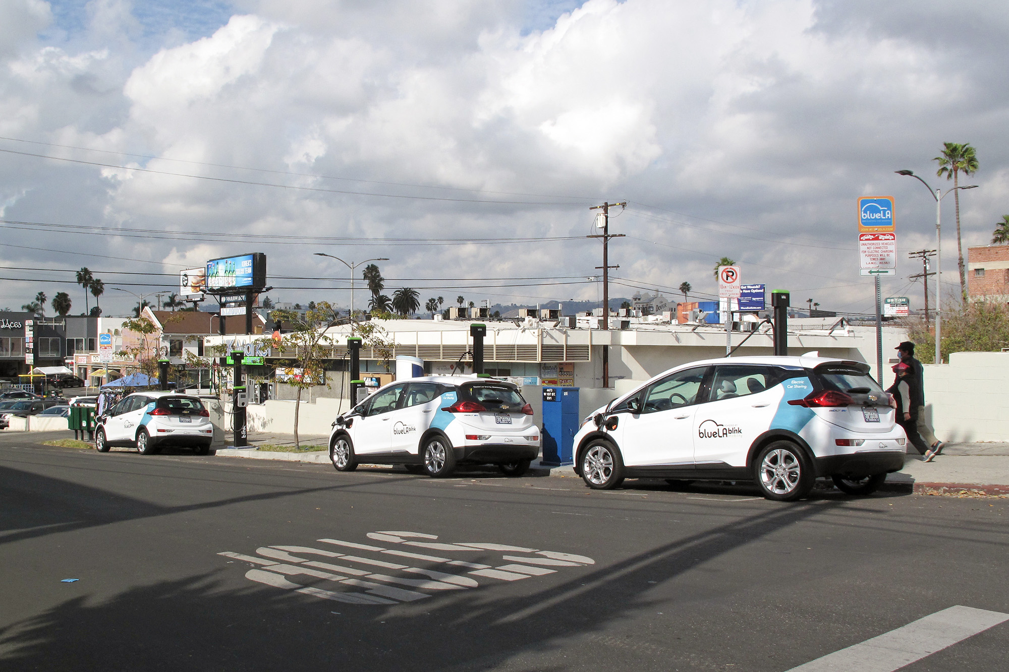 Electric car charging stations