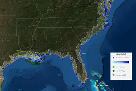 Sea Level Rise map, US