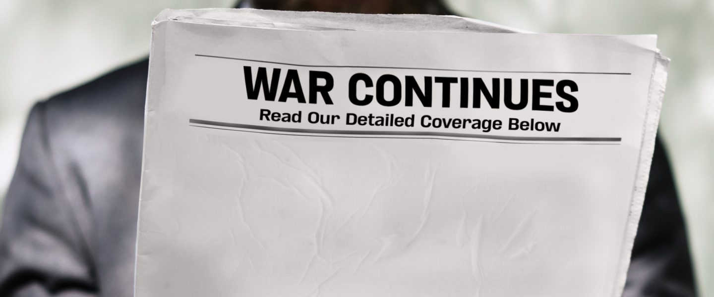 Media coverage, war