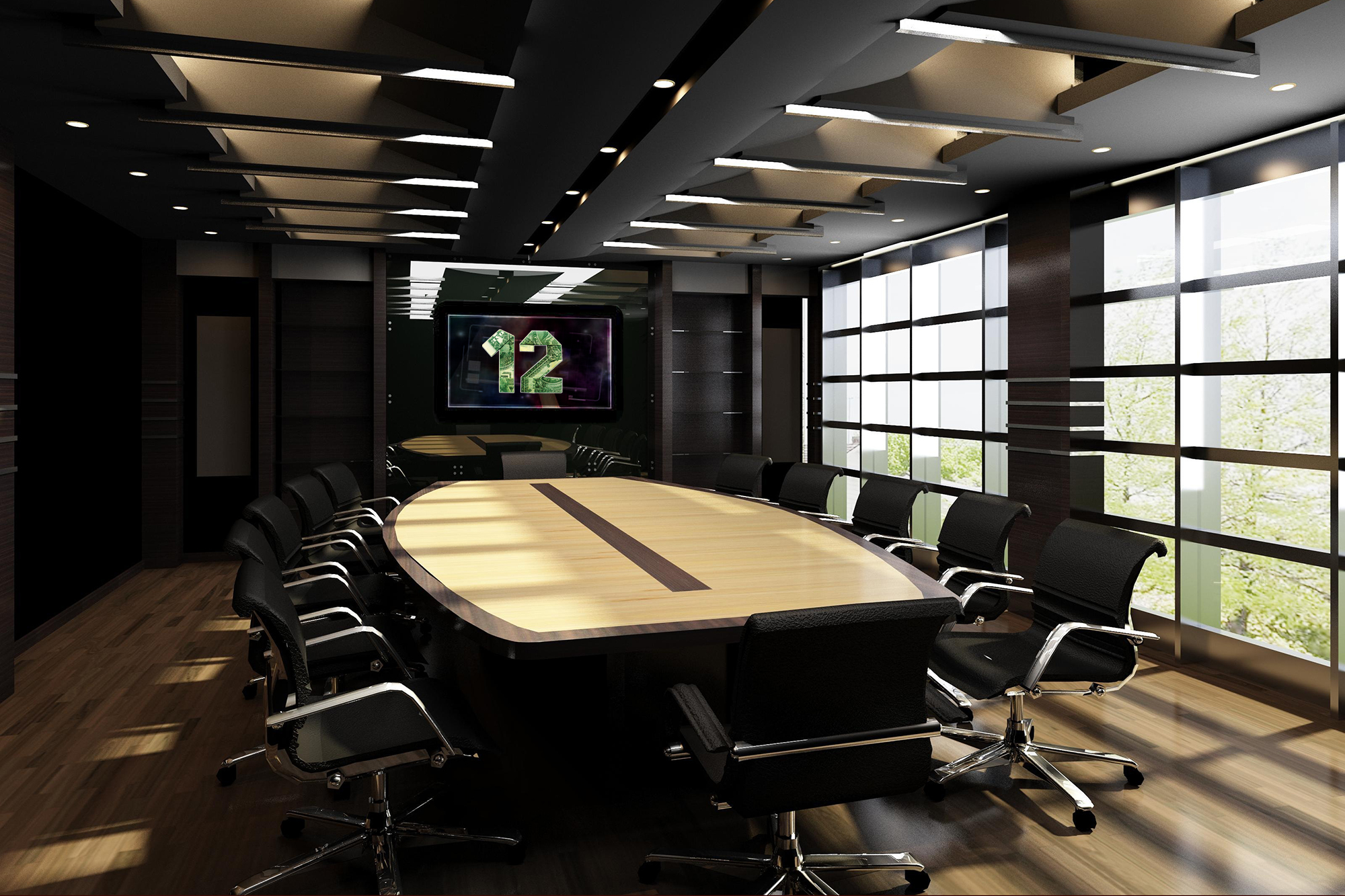 Meeting room, twelve seats