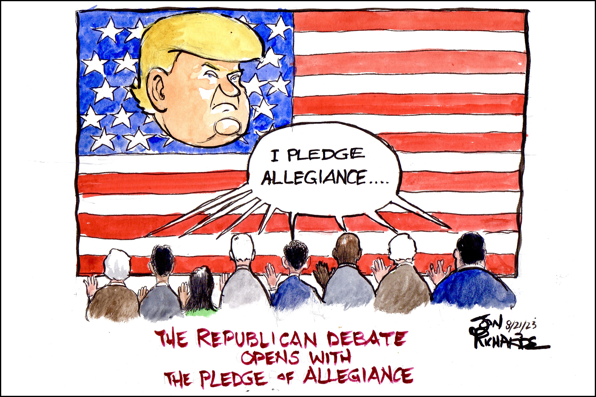 Republican Debate, pledge, Donald Trump