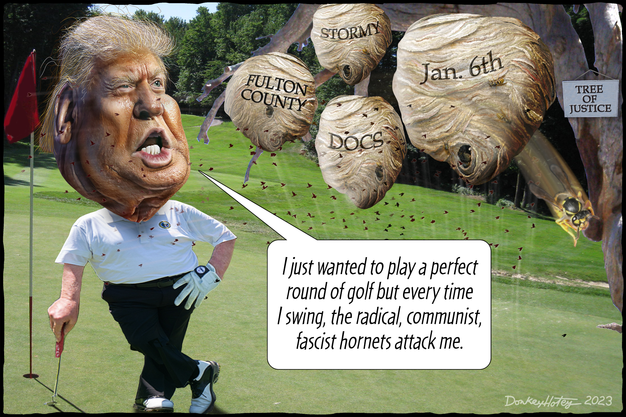 Donald Trump, stirring the hornet’s nest