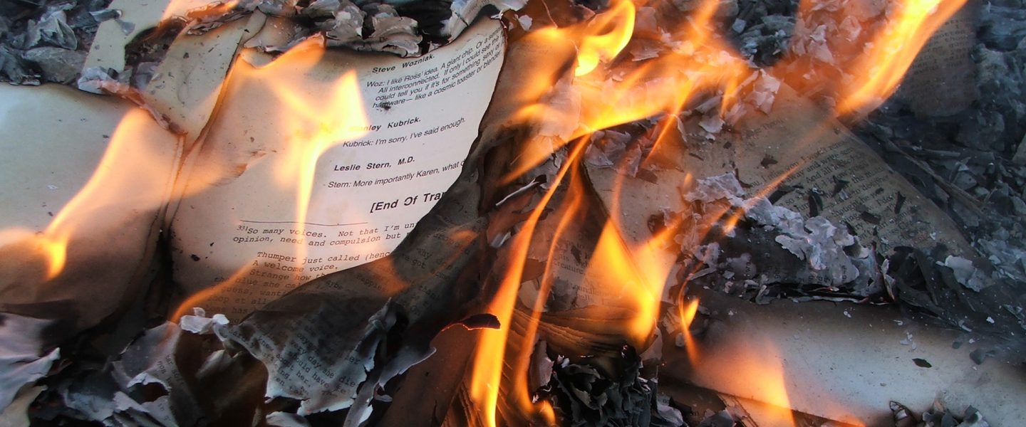 book burning, The House of Leaves