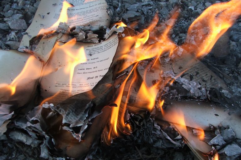 book burning, The House of Leaves