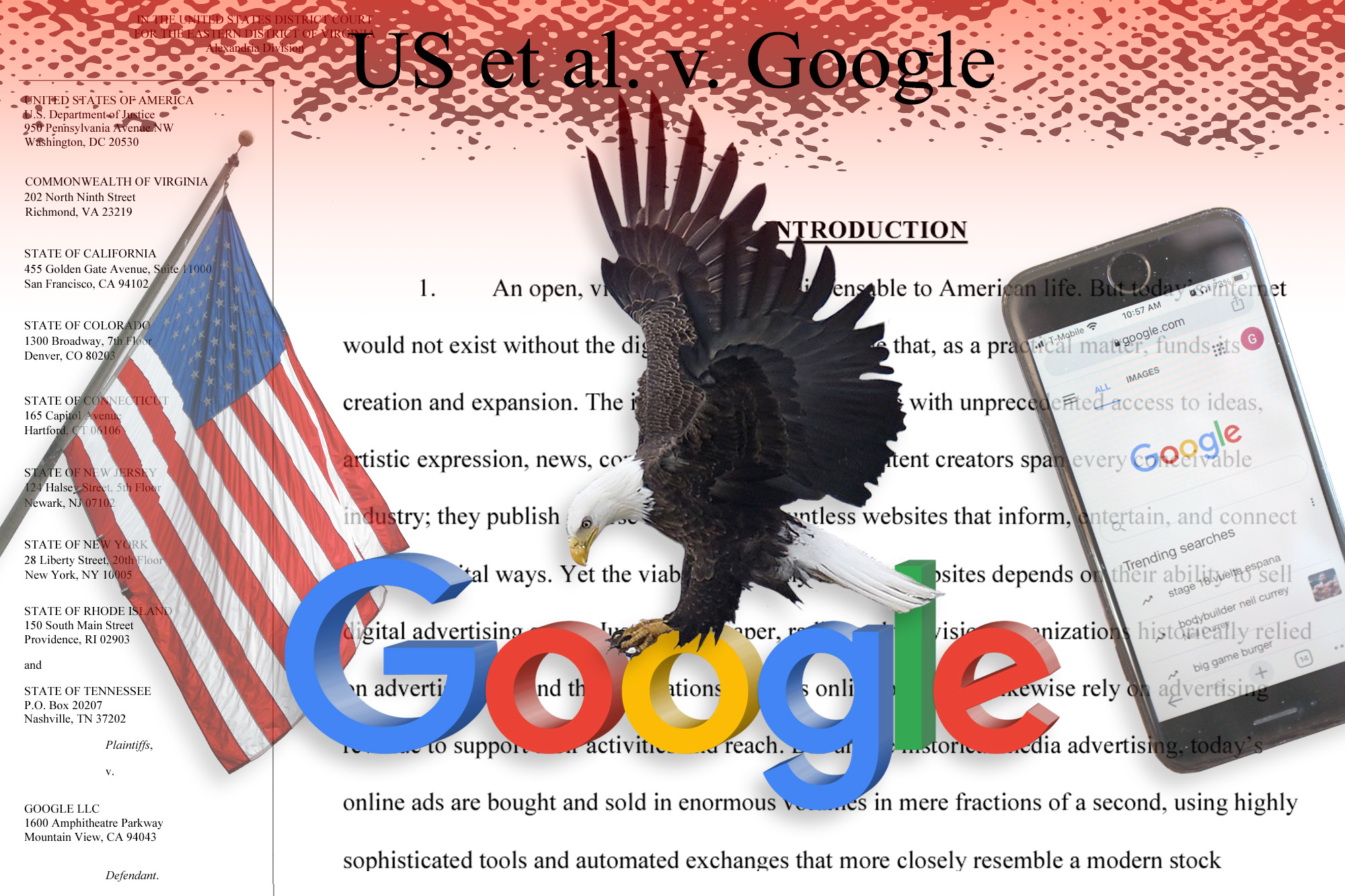 US et al v Google, antitrust, monopoly