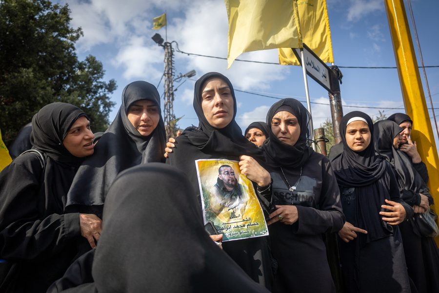funeral, Hezbollah fighters, Lebanon