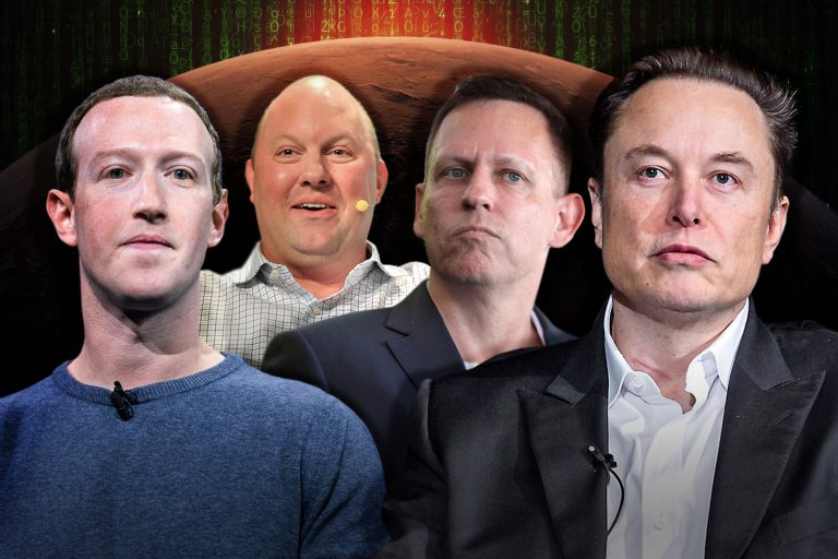 Mark Zuckerberg, Marc Andreessen, Peter Thiel, Elon Musk.