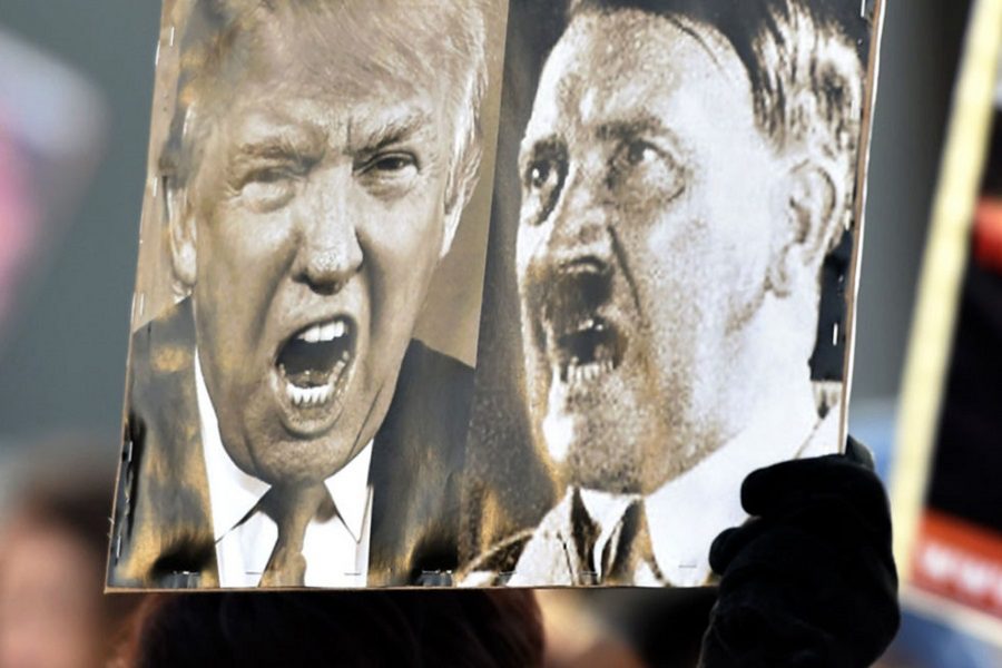 Donald Trump, Adolf Hitler, Protest Sign