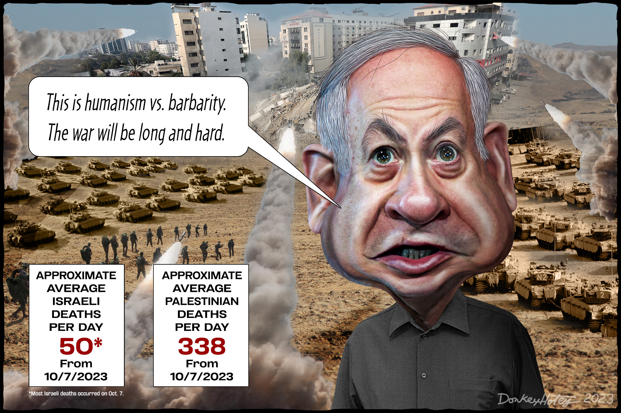 Benjamin Netanyahu, long war, Gaza