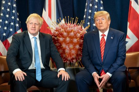 Donald Trump, Boris Johnson, COVID-19