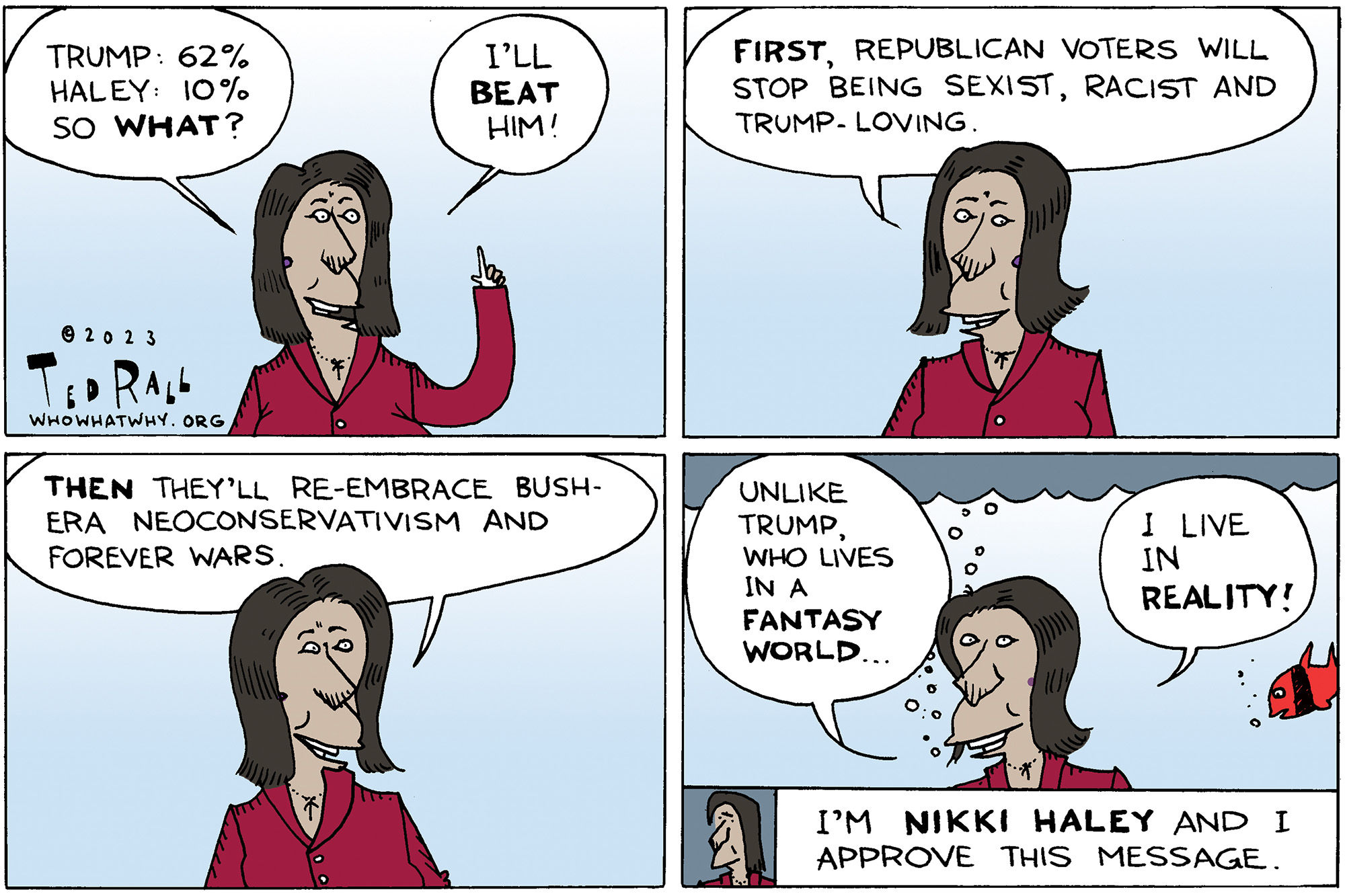 Nikki Haley, Donald Trump, Republican primary
