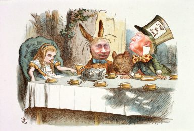 Alice in Wonderland, Vladimir Putin, Donald Trump