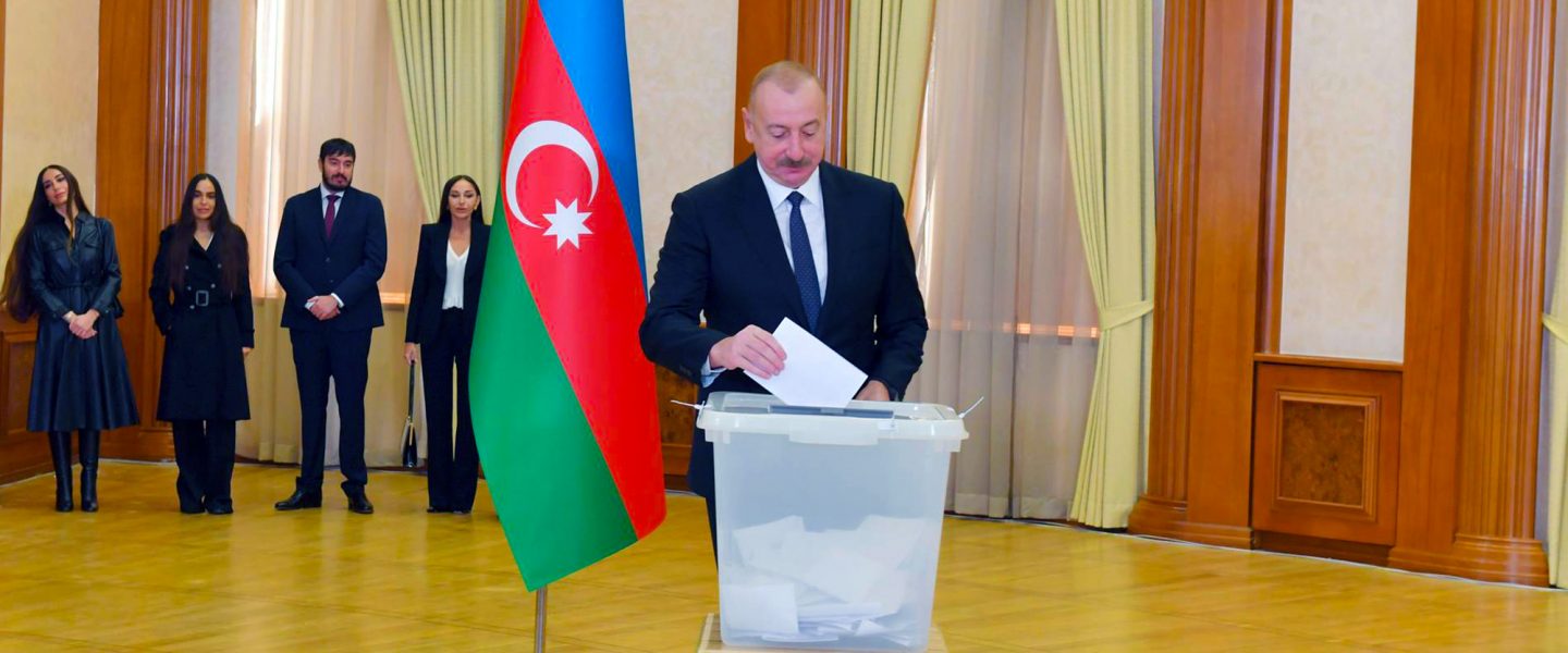 Ilham Aliyev, voted, Khankendi, Azerbaijan