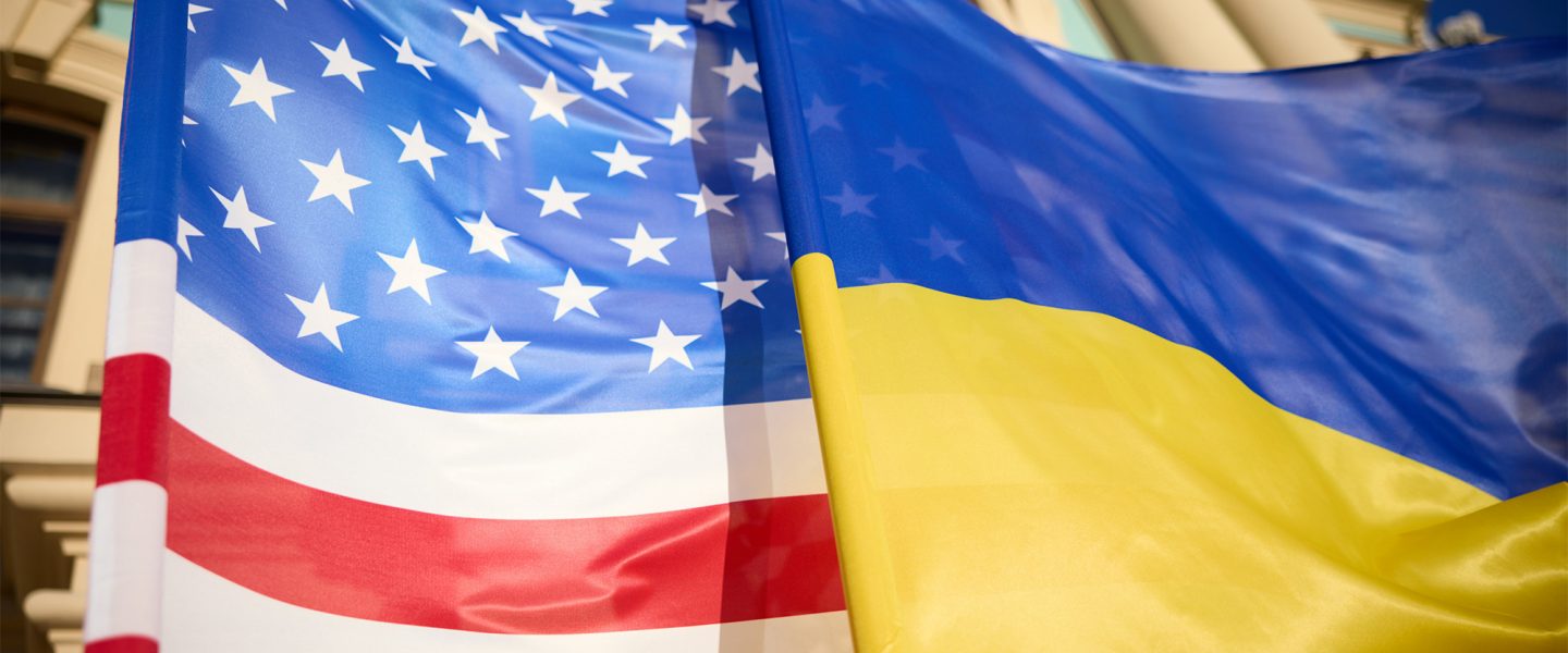 Ukraine, US, USA, Flag