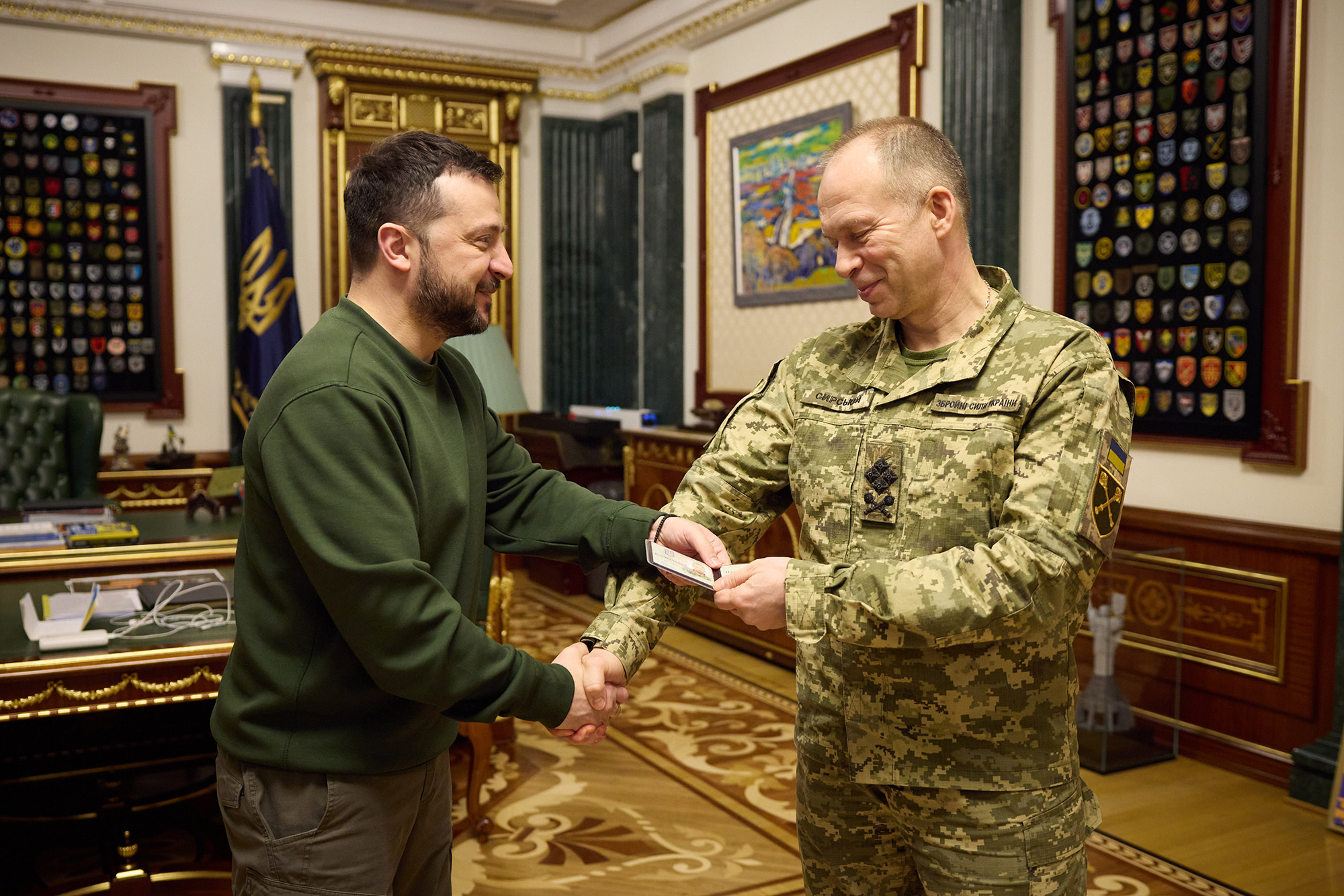 Volodymyr Zelenskyy, meeting, Oleksandr Syrskyi