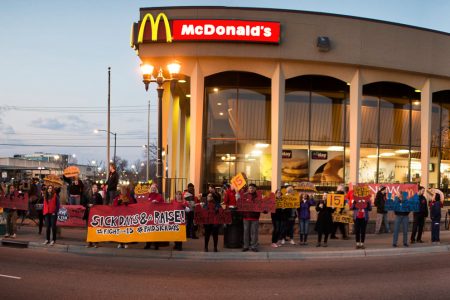 US jobs, fair wages. new union, California, fast food workers