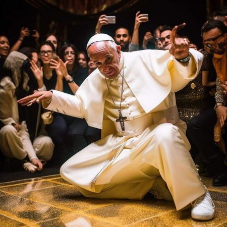 Breakdancing Pope, AI